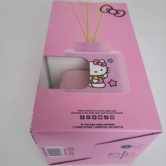 Hello Kitty pink ceramic diffuser w/5 reed sticks &120ml lavender oil brand new - Picture 7 of 15